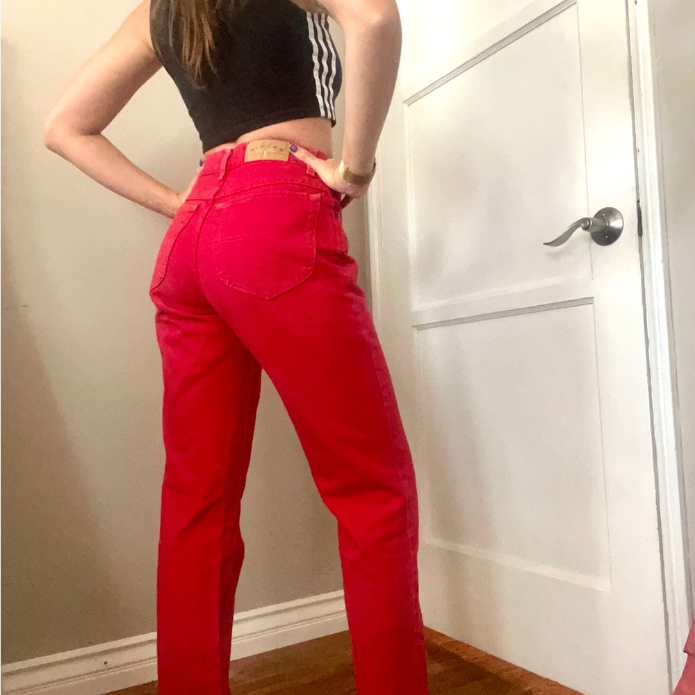 Vintage Riders Red Jeans - Picture 2 of 7